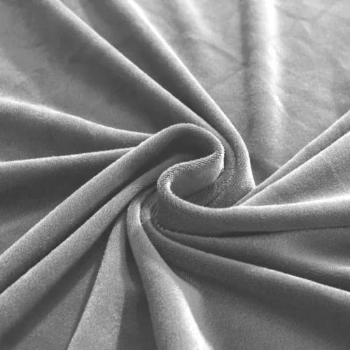 Pokrowiec na narożnik w kształcie litery "L" JASNY SZARY Welur