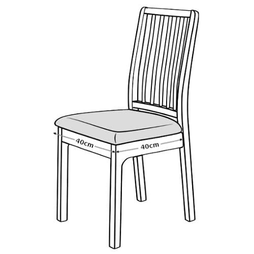 Pokrowiec na siedzisko krzesła 40x40 cm WELUR Beż