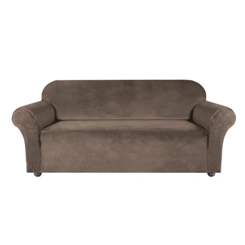 Pokrowiec na kanapę WELUR Kakaowy Brąz 3 osobowy