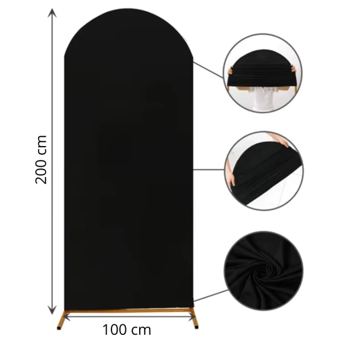Pokrowiec na stelaż 2x1m CZARNY