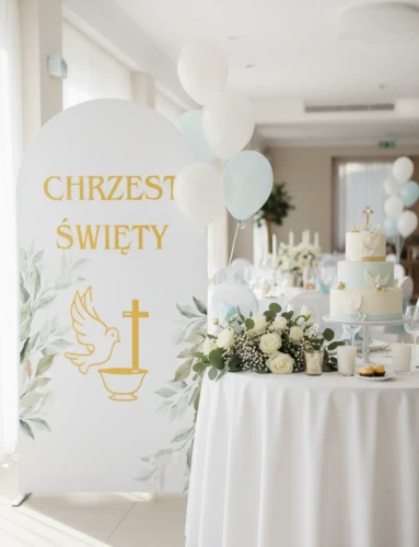 Pokrowiec na stelaż 2x1m CHRZEST ŚWIĘTY