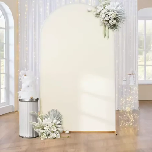 Zestaw Stelaż Złoty ŁUK + Pokrowiec BEŻ 2M