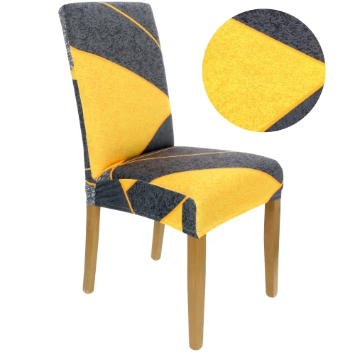 Pokrowiec na krzesło uniwersalny GŁADKI Geometryczny