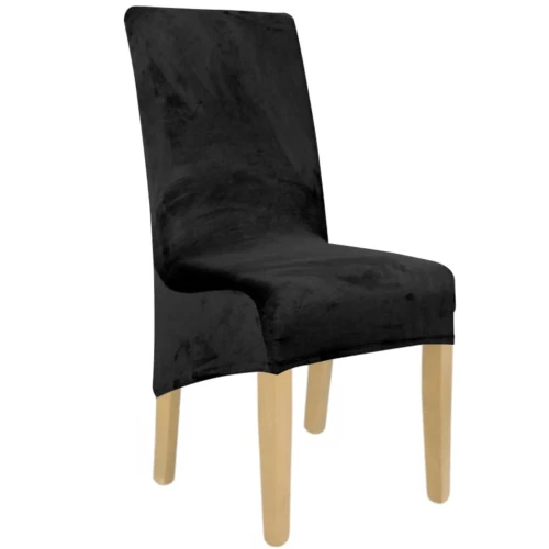 Pokrowiec na krzesło XL WELUR Czarny