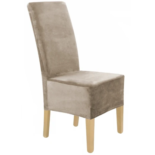 Pokrowiec na krzesło XXL WELUR Beż Cappuccino