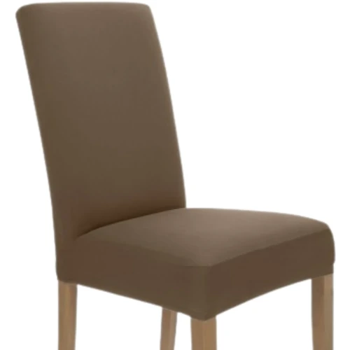 Pokrowiec na krzesło uniwersalny GŁADKI Kakaowy Brąz