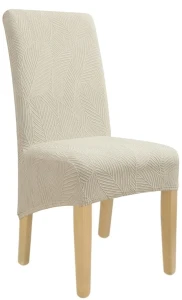 Pokrowiec na krzesło XL ŻAKARD Bananowiec JASNY SZARY