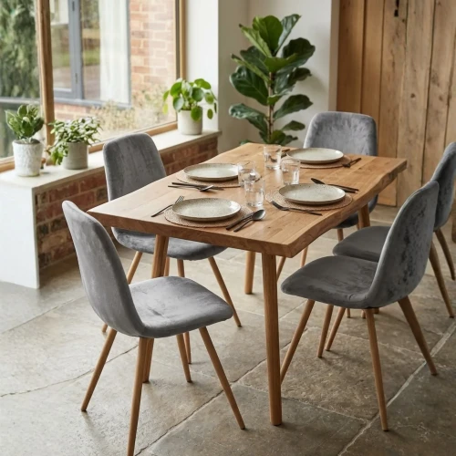 Pokrowiec na krzesło skandynawskie WELUR Szary