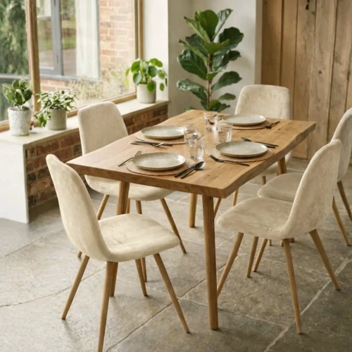 Pokrowiec na krzesło skandynawskie WELUR Kaszmirowy Beż