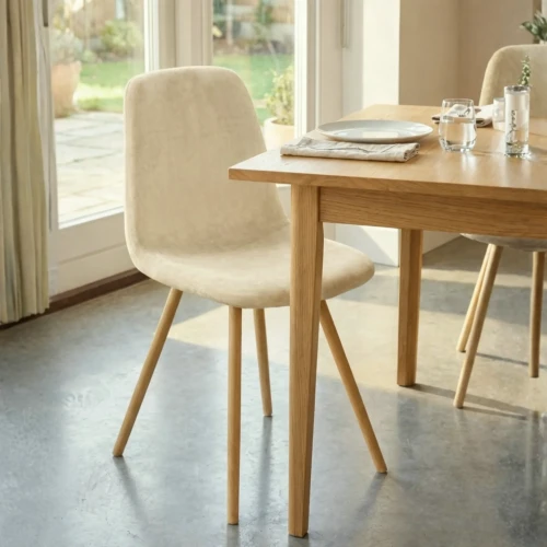 Pokrowiec na krzesło skandynawskie WELUR Kaszmirowy Beż