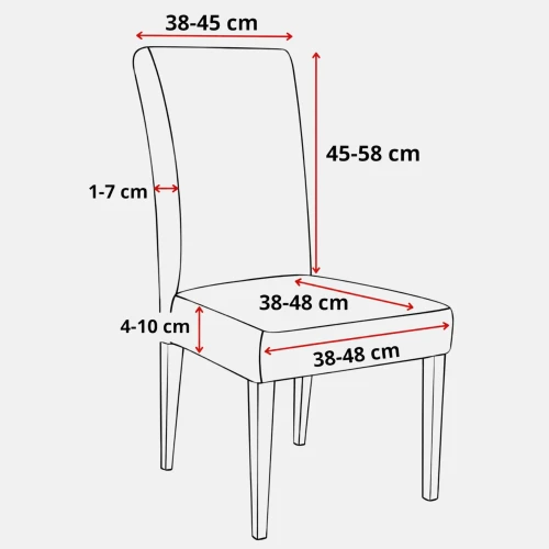 Pokrowiec na krzesło uniwersalny ŻAKARD Miętowy