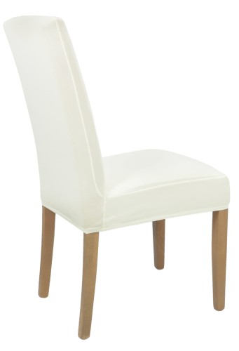 Pokrowiec na krzesło uniwersalny GŁADKI Ecru