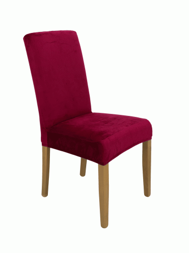 Pokrowiec na krzesło uniwersalny WELUR Bordowy