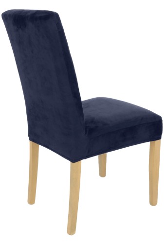 Pokrowiec na krzesło uniwersalny WELUR Granatowy