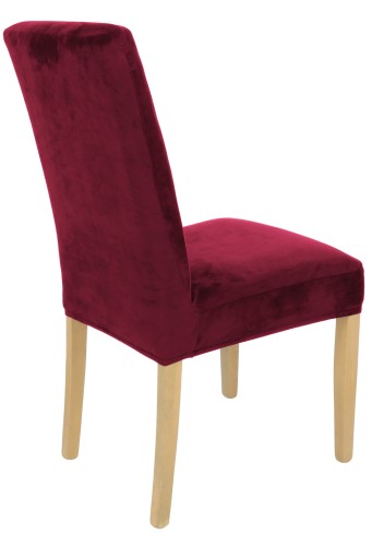 Pokrowiec na krzesło uniwersalny WELUR Bordowy