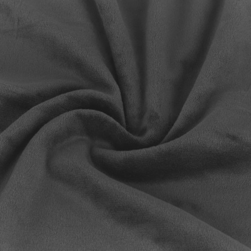 Pokrowiec na krzesło okrągłe oparcie WELUR Szary