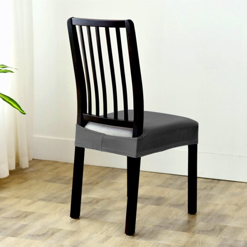 Pokrowiec na siedzisko krzesła 50x50 cm WELUR Szary