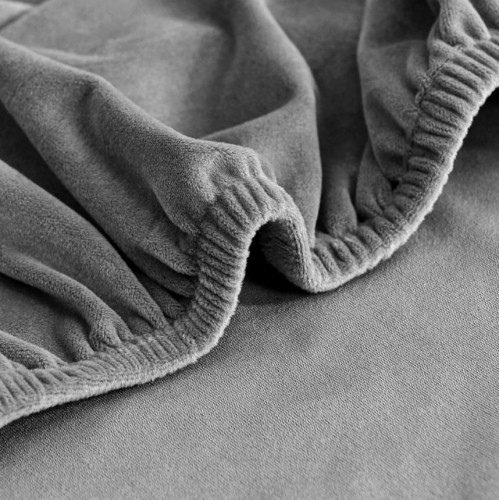 Pokrowiec na siedzisko krzesła 50x50 cm WELUR Szary