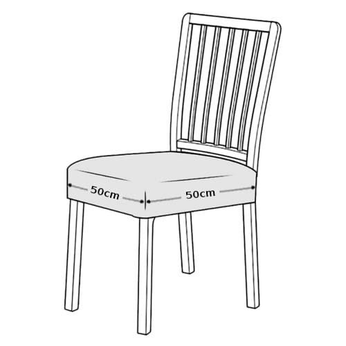 Pokrowiec na siedzisko krzesła 50x50 cm WELUR Szary