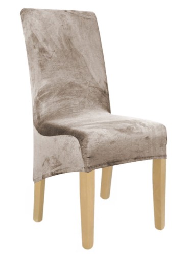 Pokrowiec na krzesło XL WELUR Popiel