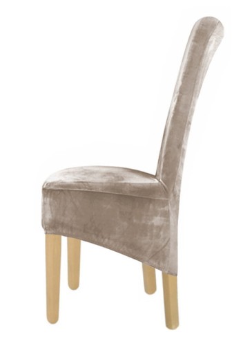 Pokrowiec na krzesło XL WELUR Popiel