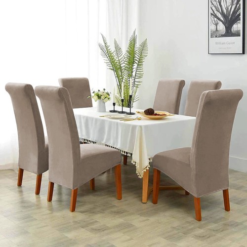 Pokrowiec na krzesło XL WELUR Popiel