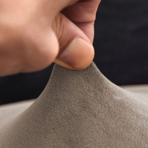 Pokrowiec na krzesło XL WELUR Popiel