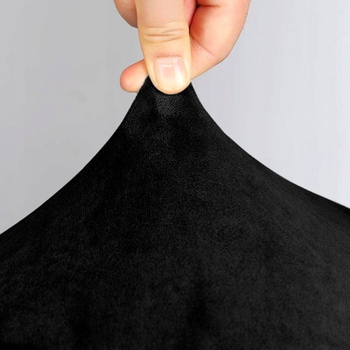 Pokrowiec na krzesło skandynawskie WELUR Czarny