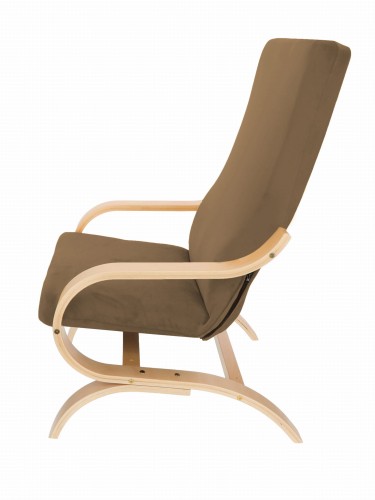 Pokrowiec na fotel FINKA WELUR Kakaowy Brąz