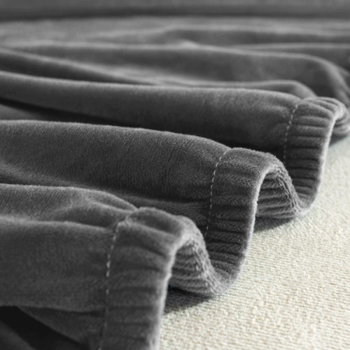 Pokrowiec na kanapę WELUR Szary 3 osobowy