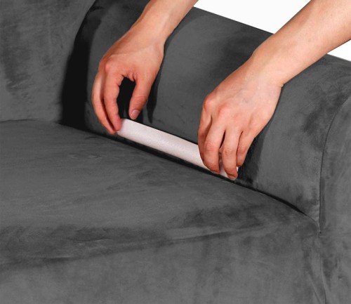 Pokrowiec na kanapę WELUR Szary 3 osobowy