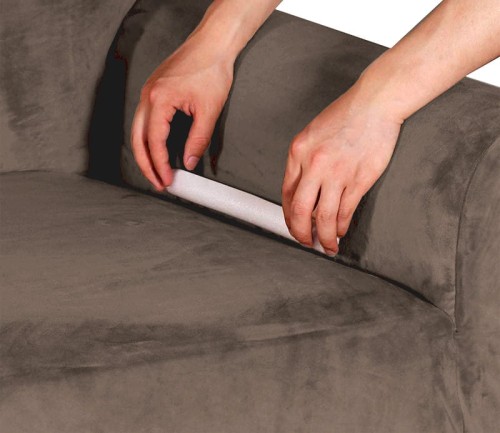 Pokrowiec na fotel kanapę WELUR Kakaowy Brąz 1 osobowy