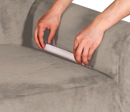Pokrowiec na narożnik kanapę WELUR Cappuccino 235-300 cm