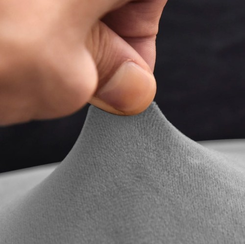 Pokrowiec na fotel USZAK WELUR Jasny Szary