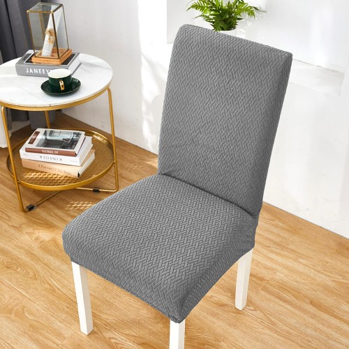 Pokrowiec na krzesło uniwersalny ŻAKARD Szary