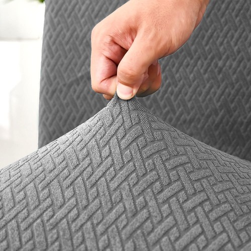 Pokrowiec na krzesło uniwersalny ŻAKARD Szary