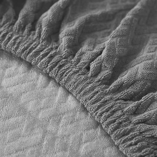 Pokrowiec na krzesło uniwersalny ŻAKARD Szary