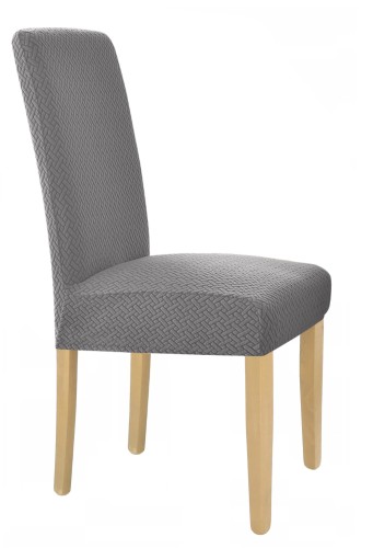 Pokrowiec na krzesło uniwersalny ŻAKARD Szary