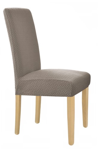 Pokrowiec na krzesło uniwersalny ŻAKARD Szary Beż