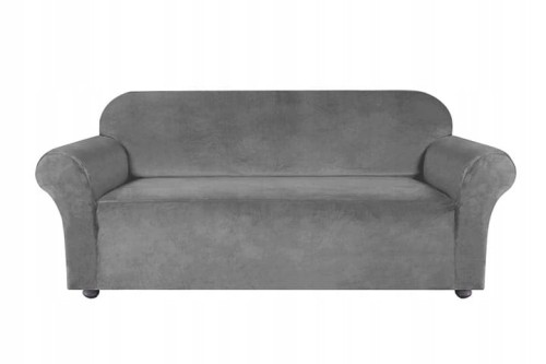 Pokrowiec na kanapę WELUR Jasny Szary 3 osobowy