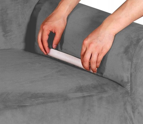 Pokrowiec na kanapę WELUR Jasny Szary 3 osobowy