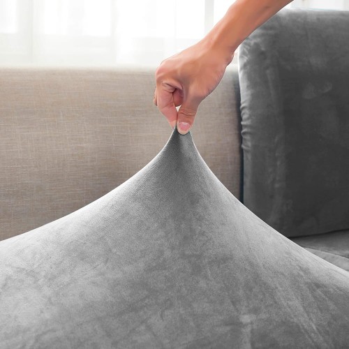 Pokrowiec na siedzisko kanapy WELURSzary 95-135 cm