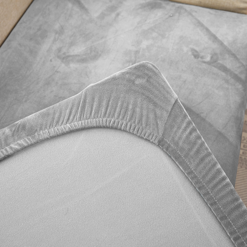 Pokrowiec na kanapę siedzisko WELUR Jasny Szary 95-135 cm