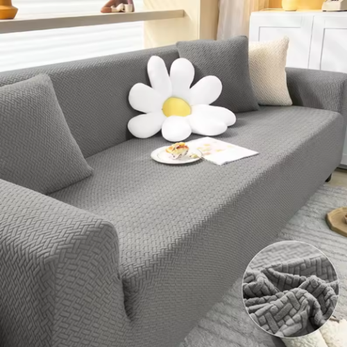 Pokrowiec na kanapę ŻAKARD Szary 3 osobowy