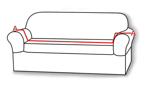 Pokrowiec na kanapę CHŁODNY BEŻ ŻAKARD WZORY 2 osobowy