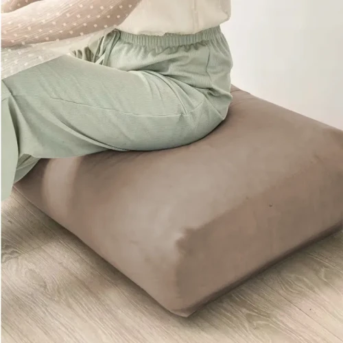 POKROWIEC NA PODUSZKĘ OPARCIE KANAPY BEŻ CAPPUCCINO WELUR 75-80