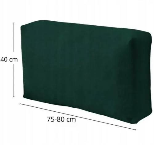 POKROWIEC NA PODUSZKĘ OPARCIE KANAPY ZIELEŃ BUTELKOWA 40-80