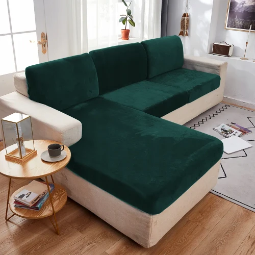 POKROWIEC NA KANAPĘ SIEDZISKO ZIELEŃ BUTELKOWA