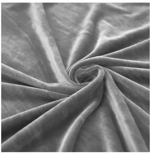 POKROWIEC NA KANAPĘ SIEDZISKO JASNY SZARY WELUR ELASTYCZNY 90-110