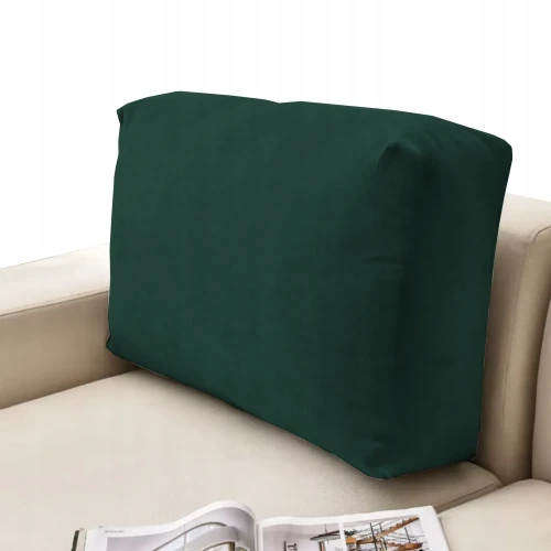 POKROWIEC NA PODUSZKĘ OPARCIE KANAPY ZIELEŃ BUTELKOWA 40-80